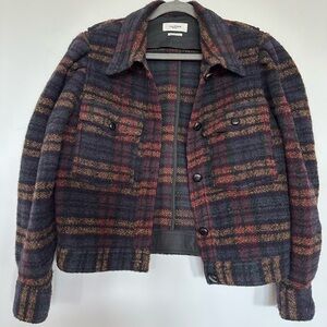 Isabel Marant Black and Red WOOL Jacket